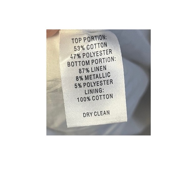 Loft Linen Metallic Ruffle Dress - Picture 5 of 6